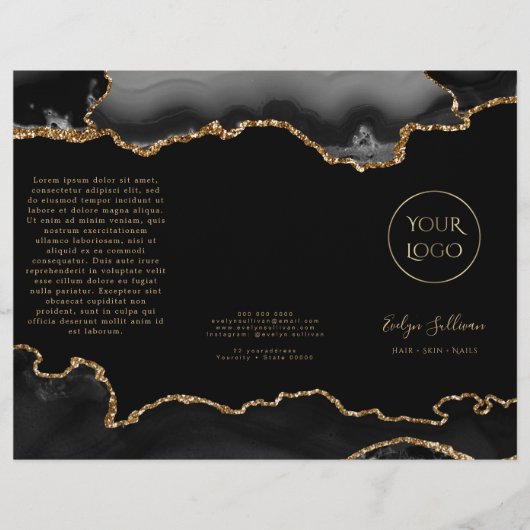 brochure en or noir (Devant)