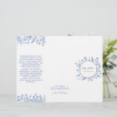 Brochure fleur sauvage bleu français (Debout devant)