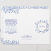 Brochure fleur sauvage bleu français (Devant / Derrière)