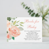 Brochure florale Livres pour carte bébé (Debout devant)