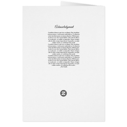 Brochure funèbre commémorative (Dos)