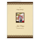 Brochure funèbre de modèle de programme (Devant)