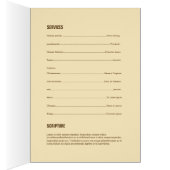 Brochure funèbre de modèle de programme (Intérieur (Droit))