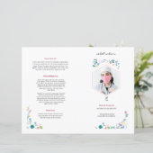 Brochure funéraire imprimable modèle (Debout devant)