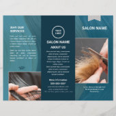 Brochure Haarsalon en Barbershop Trifold (Voorkant)