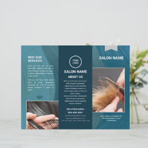 Brochure Haarsalon en Barbershop Trifold