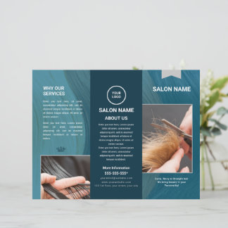 Brochure Haarsalon en Barbershop Trifold