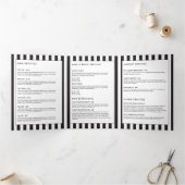 Brochure Luxe Gras en Rayures Noir et Blanc (Intérieur)