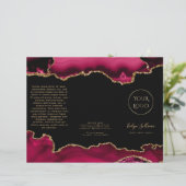 brochure magenta rouge agate (Debout devant)