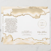 Brochure met delicate perzik agaat (Voorkant / Achterkant)