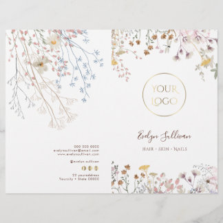 Brochure met servicemenu voor Wildbloemen