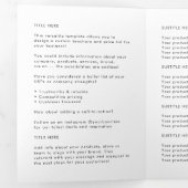 Brochure minimaliste à trois volets simple (Intérieur en premier)