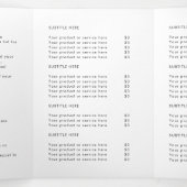Brochure minimaliste à trois volets simple (Intérieur au milieu)