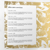 Brochure moderne en or noir Cercle (Intérieur en premier)