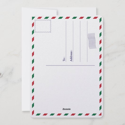 Brochure moderne Script Joyeux Noël Photo Carte po (Dos)