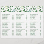 Brochure moderne triple Motif de verdure (Dos)