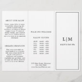 Brochure monogramme minimaliste pour trois entrepr (Devant)