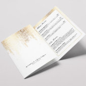 Brochure Motif Luxe Faux Gold Confetti