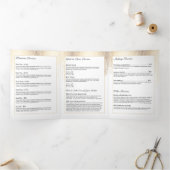 Brochure Motif Luxe Faux Gold Confetti (Intérieur)