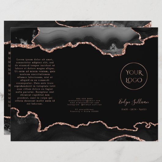 brochure noire (Devant / Derrière)