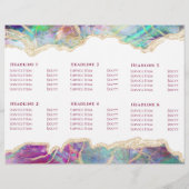 Brochure opale Fuchsia aquamarine (Dos)