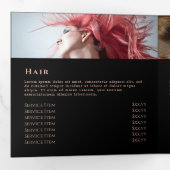 Brochure over Black Agate Trivoudig Drieluik Kaart (Binnenzijde eerst)