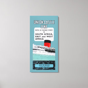 Brochure over de gierlijn van de Unie ~ L Canvas Afdruk