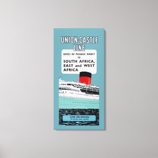Brochure over de gierlijn van de Unie ~ L Canvas Afdruk (Voorkant)