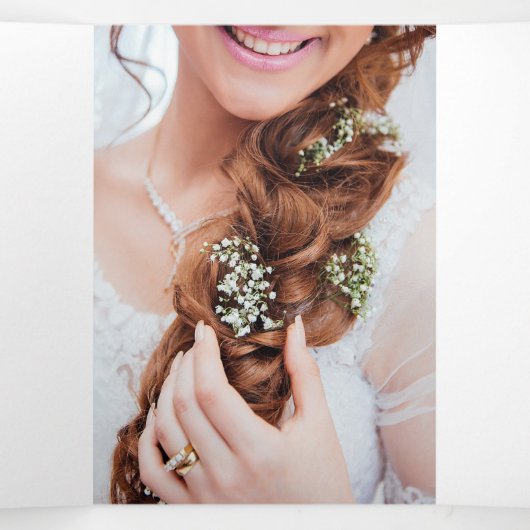 Brochure over de optische achtergrond drieluik uitnodiging (Binnenkant midden)