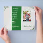 Brochure over de Sjabloon van het begrafenisprogra (Hand)