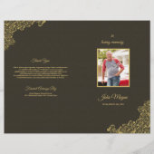 Brochure over het begrafenisprogramma (Voorkant)