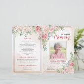 Brochure over het begrafenisprogramma | Regeling R (Staand voorkant)