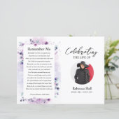 Brochure over het begrafenisprogramma Sjabloon (Staand voorkant)