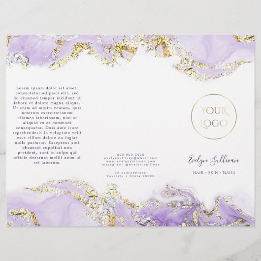 brochure over het ontwerp van lavendel (Voorkant)