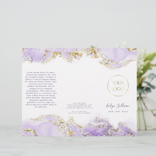 brochure over het ontwerp van lavendel (Staand voorkant)