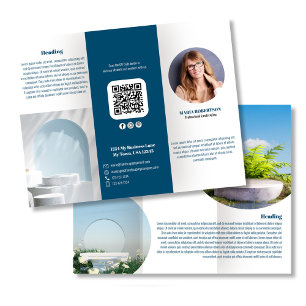 Brochure over minimalistische Logo- of fotoactivit