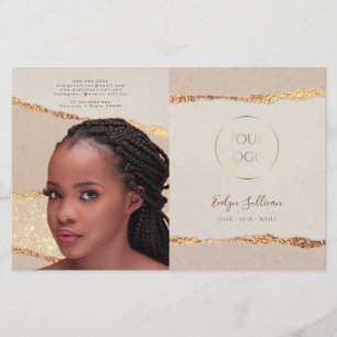 Brochure over tweeledig papierformaat in papierfor