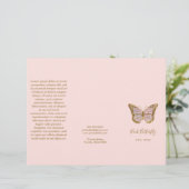 brochure papillon rose (Debout devant)