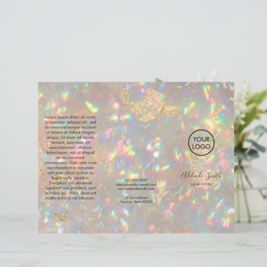 brochure photo opale brillant (Debout devant)