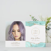 Brochure pliante d'agneau aquamarine (Debout devant)