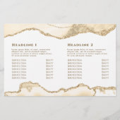 brochure pliante délicate à agate de pêche (Dos)