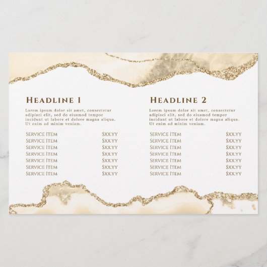 brochure pliante délicate à agate de pêche (Dos)