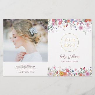 Brochure pliante fleur sauvage
