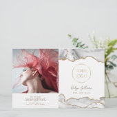 brochure pliée blanche agneau (Debout devant)