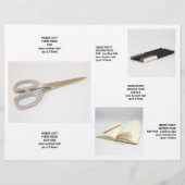 Brochure pliée du logo de l'entreprise (Dos)