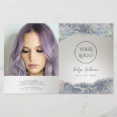 Brochure pliée en feuille de parties scintillant a (Devant)