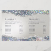 Brochure pliée en feuille de parties scintillant a (Dos)