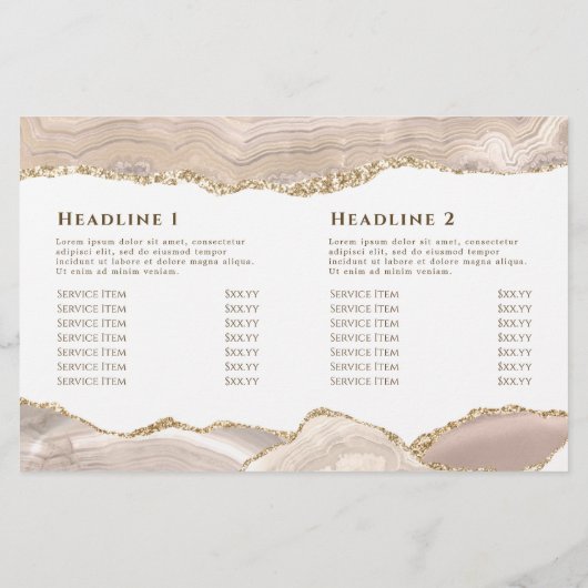 Brochure pliée en or ivoire (Dos)