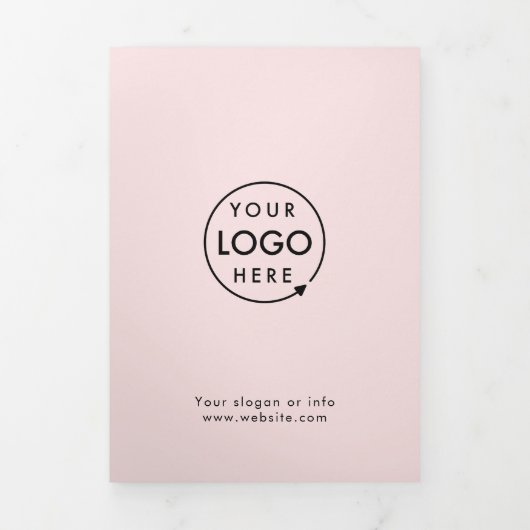 Brochure pour professionnels Blush Pink Trifold (Page de couverture)
