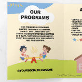 Brochure préscolaire personnalisable (Intérieur en premier)